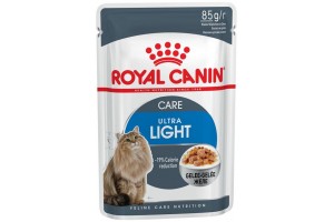 پوچ رژیمی رویال کنین مخصوص کاهش وزن گربه های چاق/ 85 گرمی/ Royal Canin Ultra Light in Jelly